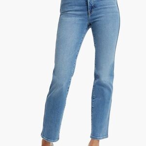 Good American Blue Straight Leg Jeans